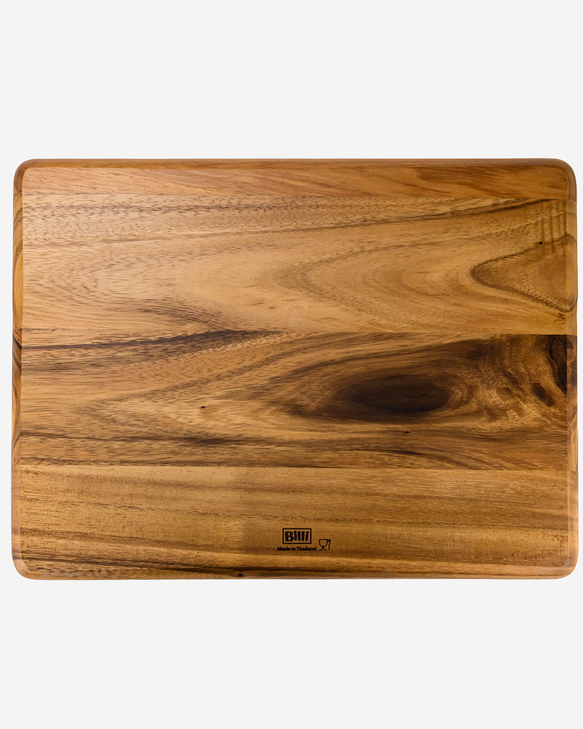 Billi Acacia Wood Cutting Board, Brown, 40.5 × 30 × 2cm
