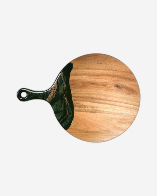 لوح تزلج مستدير بمقبض 12 بوصة + 5 بوصة من لين وليانا، لون اليشم