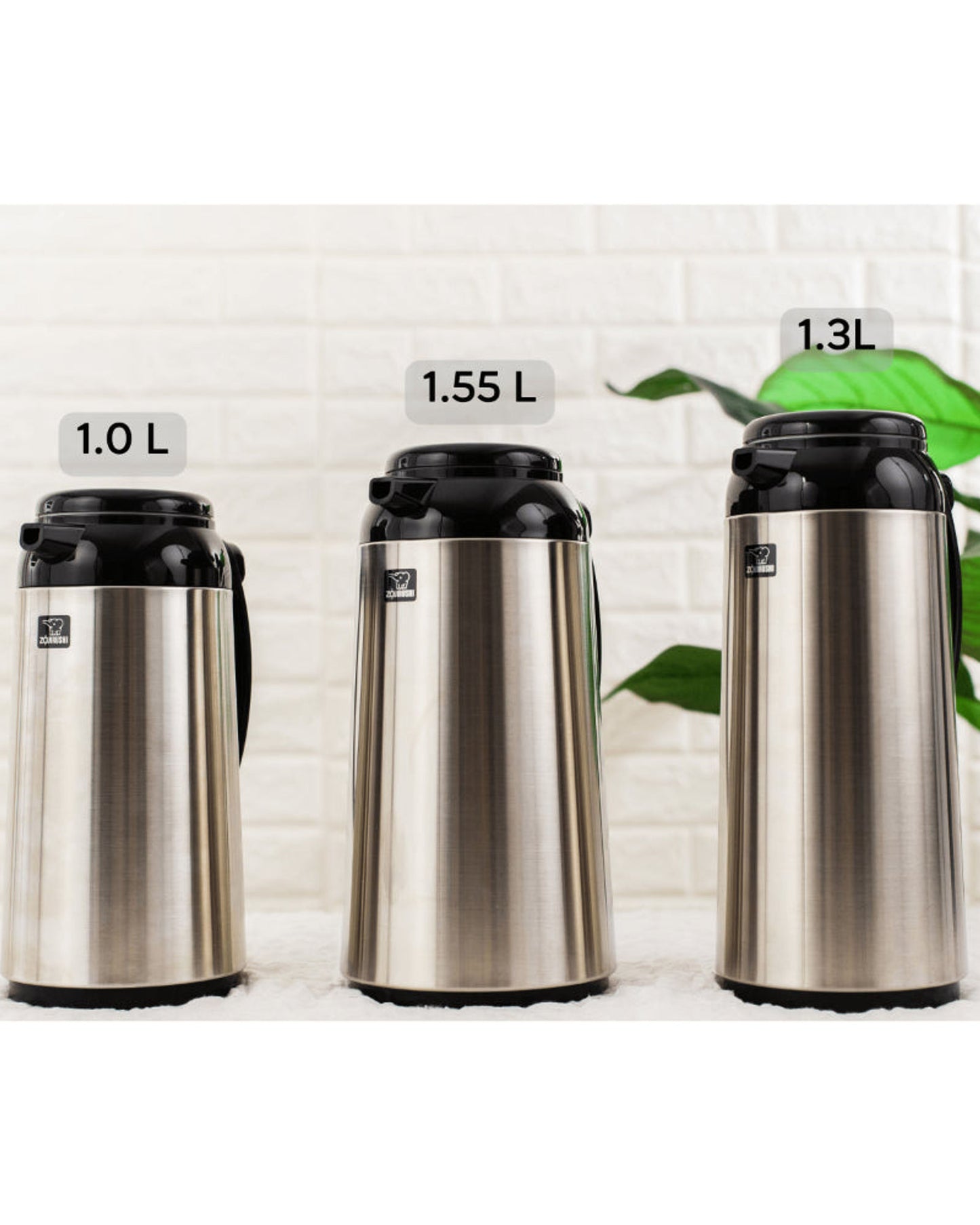 قدر زوجيروشي هاندي بوت سعة 1.85 لتر مصنوع من الفولاذ المقاوم للصدأ.