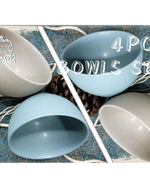 طقم أوعية عميقة من شالو جاسبي، مكون من ٤ قطع، أدوات مائدة للمطبخ، سيراميك، فخار - مطلي بطبقة من الزجاج | قطر ١٤ سم