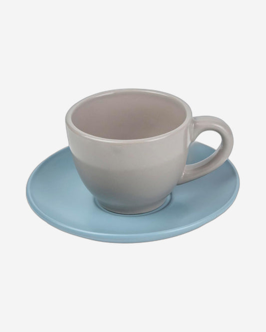 طقم فناجين قهوة وصحن من شالو جاسبي، ٤ قطع، سعة ٩٠ مل، مطلي بطبقة من الزجاج السنغافوري | أدوات مائدة للمطبخ، سيراميك، فخار حجري