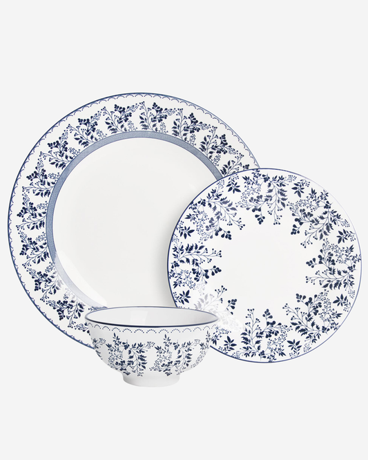 Shallow ROSA Porcelain Dinner Set 12 pcs