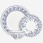 Shallow ROSA Porcelain Dinner Set 12 pcs