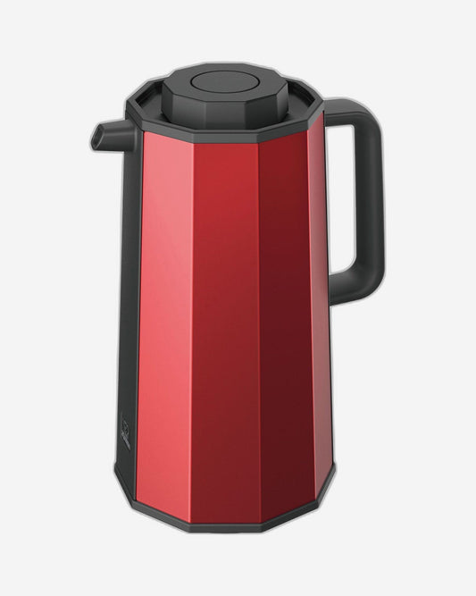 إبريق زجاجي مفرّغ من الهواء من زويجروشي، سعة 1-0 لتر، أحمر