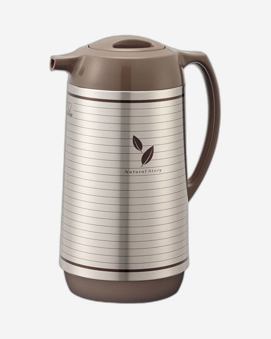 وعاء زوجيروشي الدوار اليدوي، سعة 1 لتر، لون ورقة الساتان