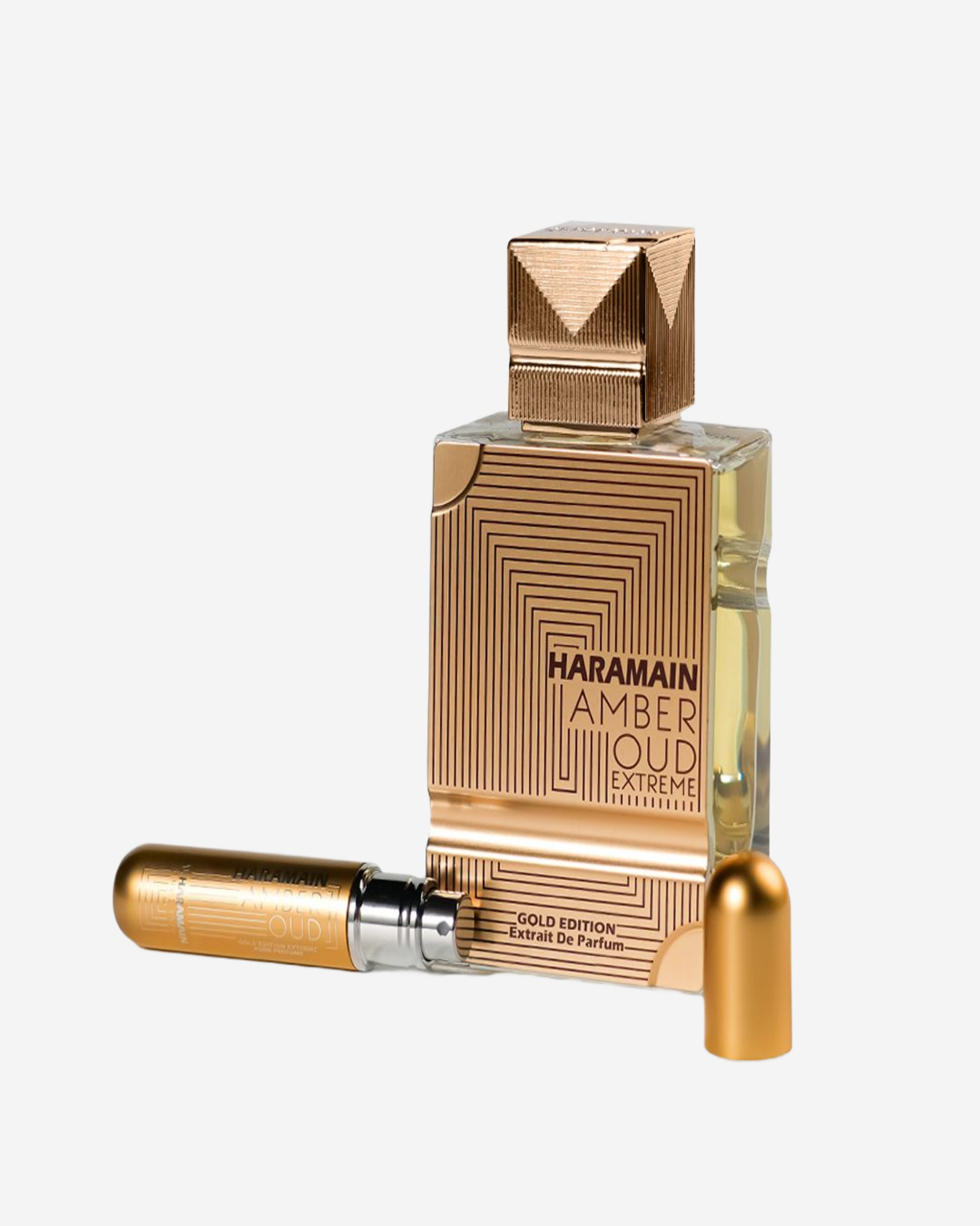 Haramain Amber Oud Gold Edition Extreme 60Ml Extrait De Parfum+Refillable Automiser
