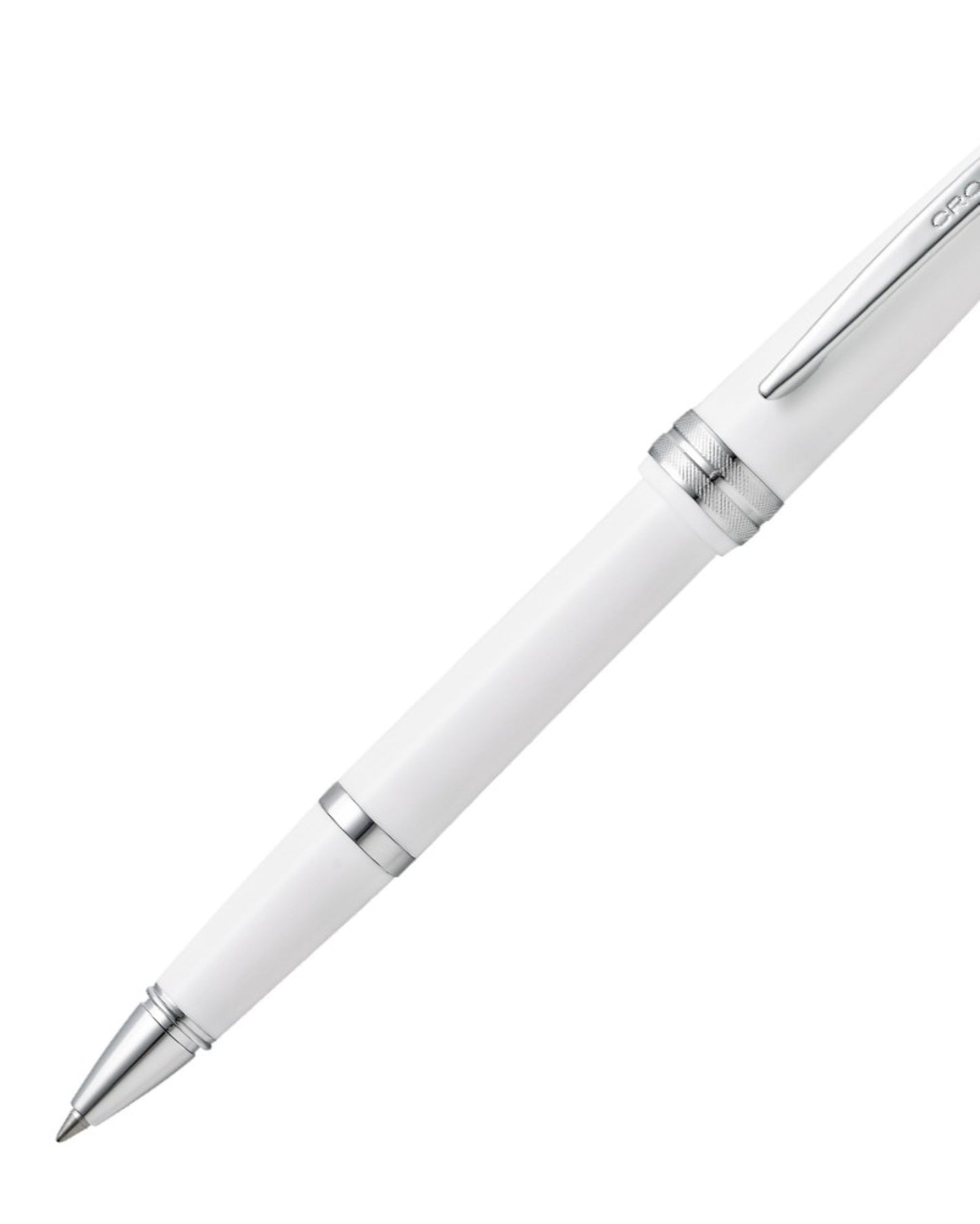 Cross Bailey Light™ Polished White Resin With Polished Chrome Appointments Fine-Tip Rollerball Pen