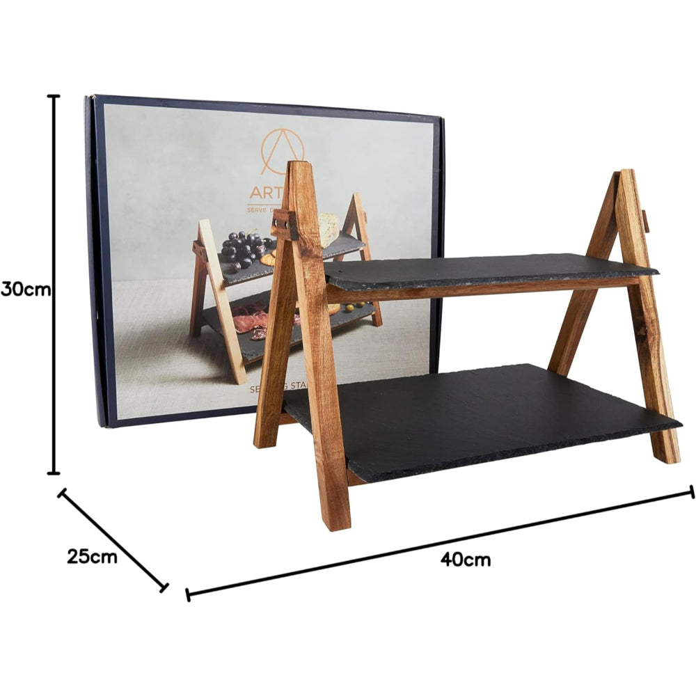 حامل تقديم فني مكون من طبقتين 40×30 سم
