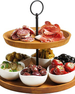ART SERVING STAND 2 TIER 25X24CM