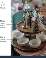 حامل تقديم فني مكون من طبقتين 25×24 سم