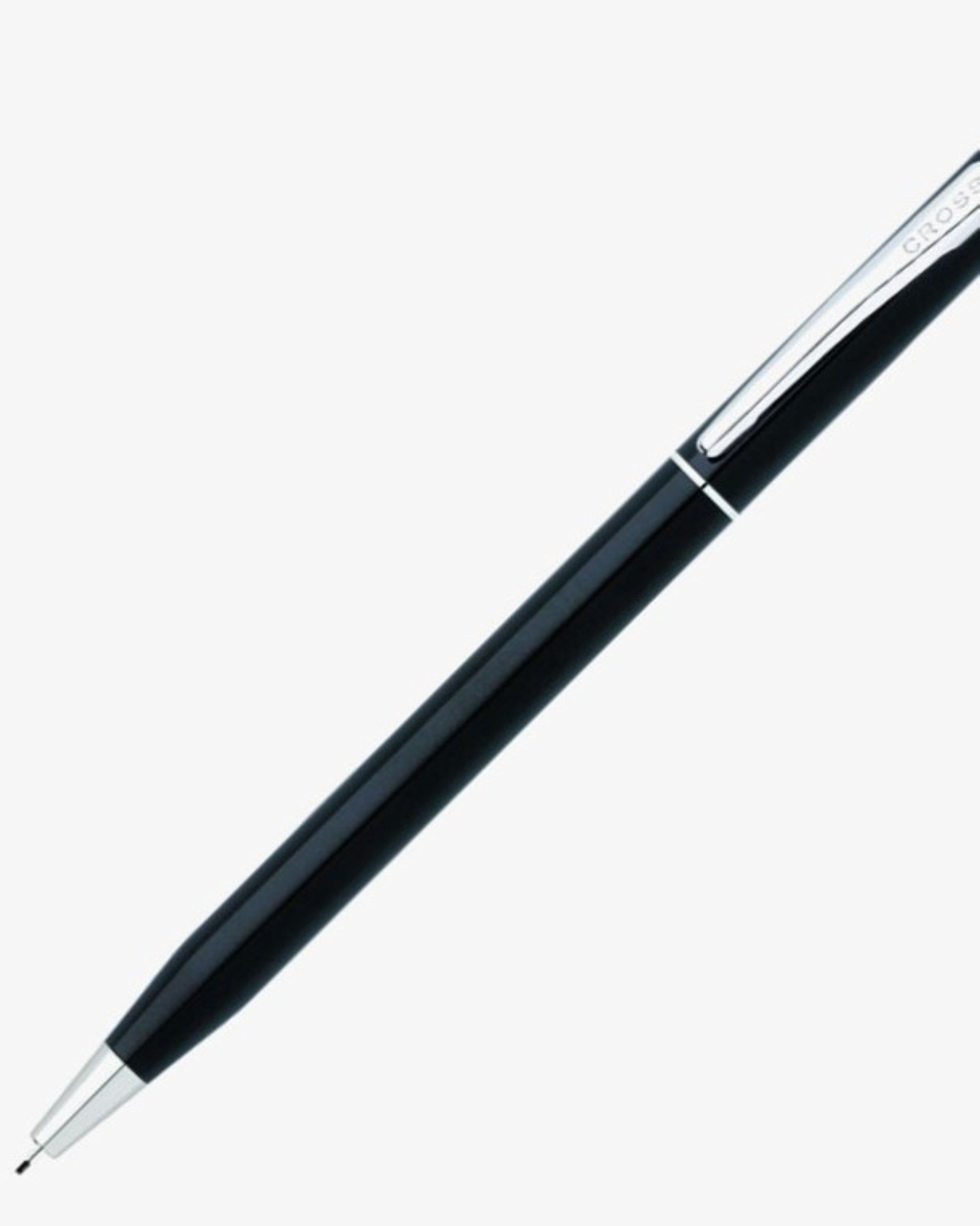 Cross Classic Century® Black Lacquer With Polished Chrome Appointments 0.7Mm Pencil