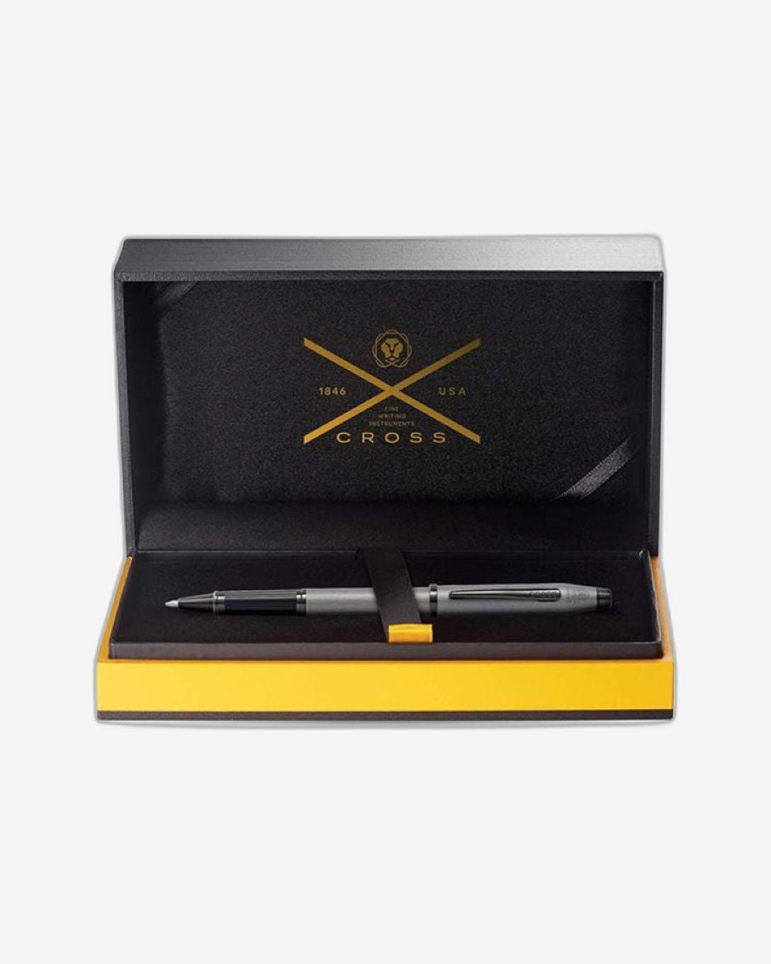 قلم حبر جاف كروس سينشري® 2i رمادي معدني مع طلاء أسود مصقول بتقنية Pvd - AT0085-115