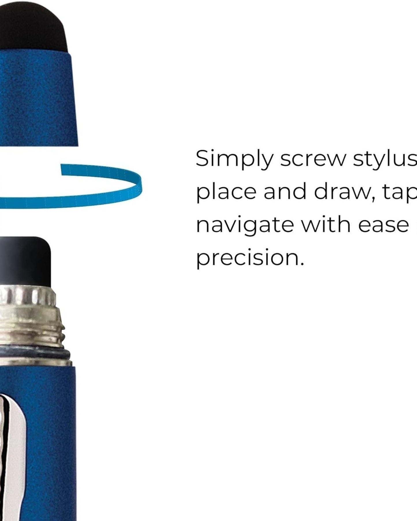 قلم كروس تك ٣+ متعدد الوظائف. أزرق معدني مع لمسات من الكروم المصقول، وسلك ٠.٥ مم، وقلم اختياري. - AT0090-8