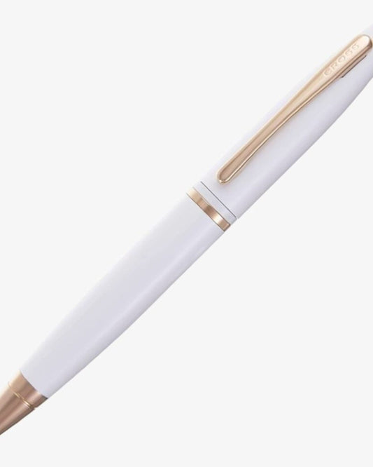 Cross Calais White Rose Gold PVD Appointments Ballpoint Pen AT0112-21