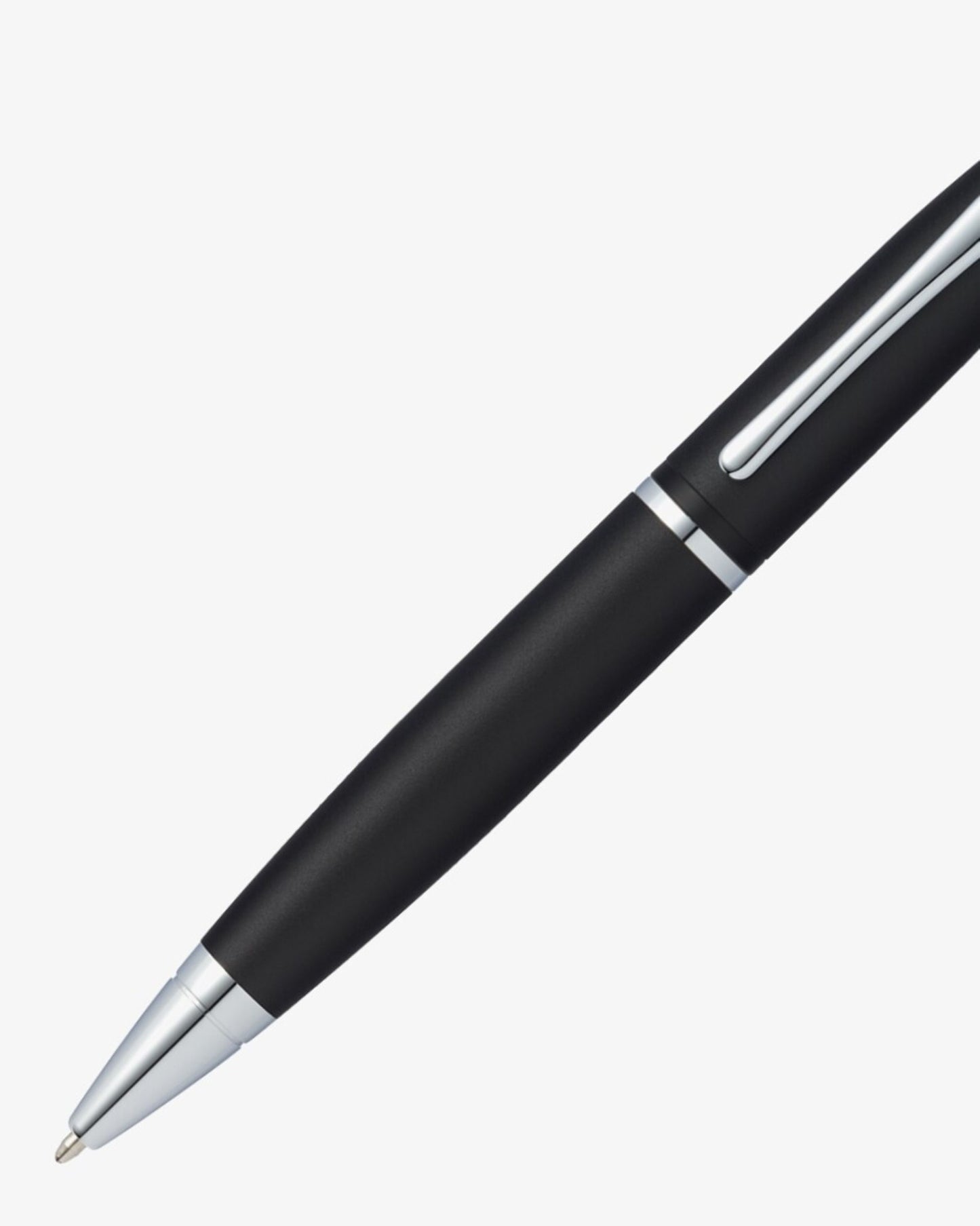 طقم أقلام حبر جاف ونافورة Cross Calais™ Matte Black Chrome Appointments