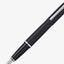 طقم أقلام حبر جاف ونافورة Cross Calais™ Matte Black Chrome Appointments
