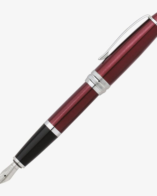 Cross Bailey Fountain Pen - Red Lacquer Chrome Trim AT0456-8MS