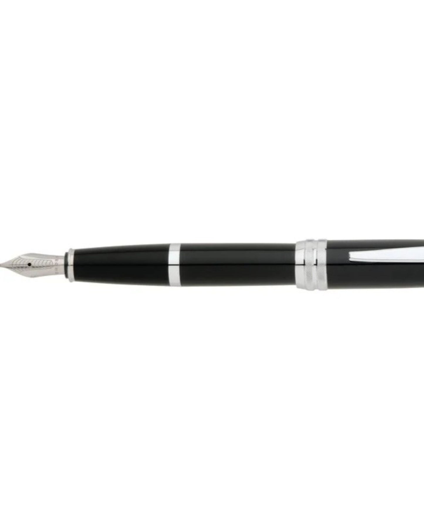 Cross Bailey™ Black Lacquer With Chrome Appointments Ballpoint And Medium Nib Fountain Pen Gift Set