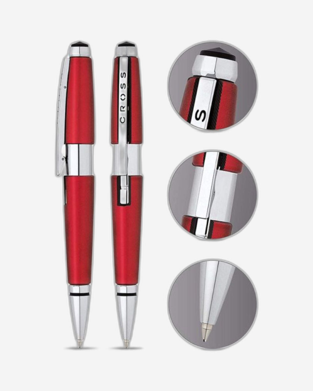 قلم حبر جاف جل أحمر من Cross Edge™ AT0555-7