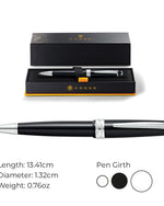 قلم حبر جاف من الراتنج الأسود اللامع Cross Bailey Light™ AT0742-1