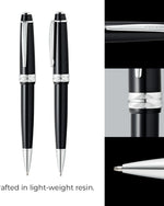 قلم حبر جاف من الراتنج الأسود اللامع Cross Bailey Light™ AT0742-1