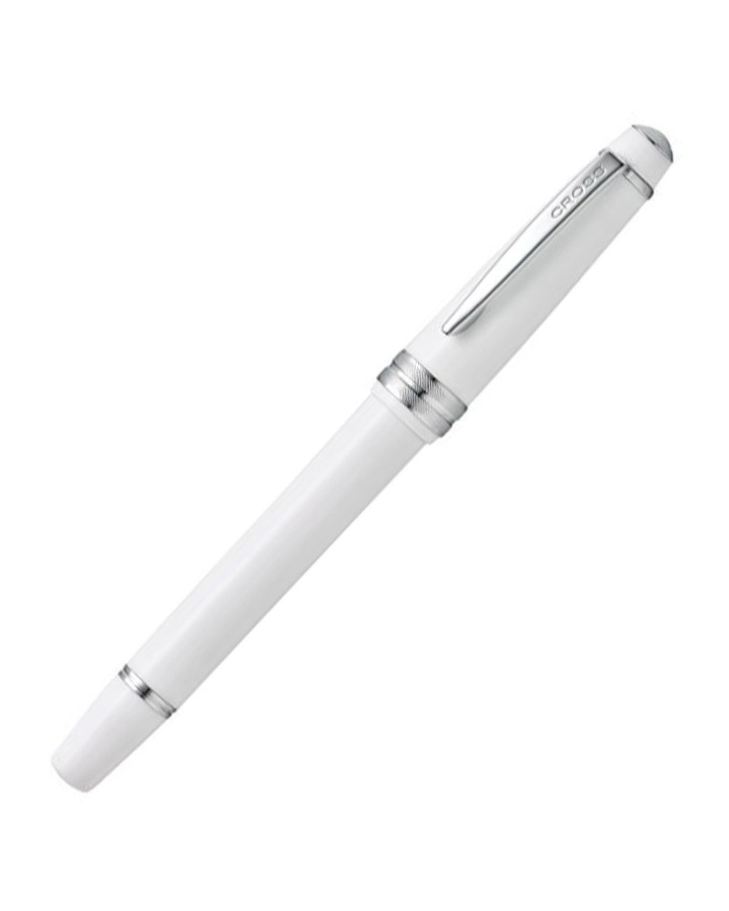 قلم حبر سائل Cross Bailey Light™ أبيض مصقول من الراتنج وسن رفيع