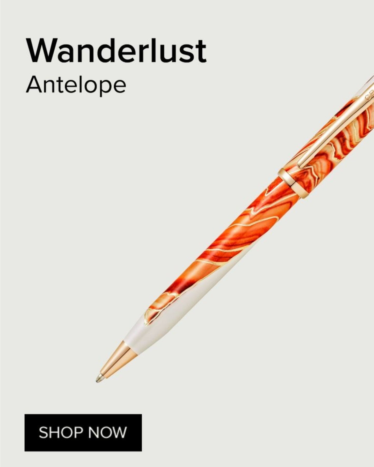 قلم حبر جاف بتصميم "كروس وانديرلست" مستوحى من وادي الظباء 