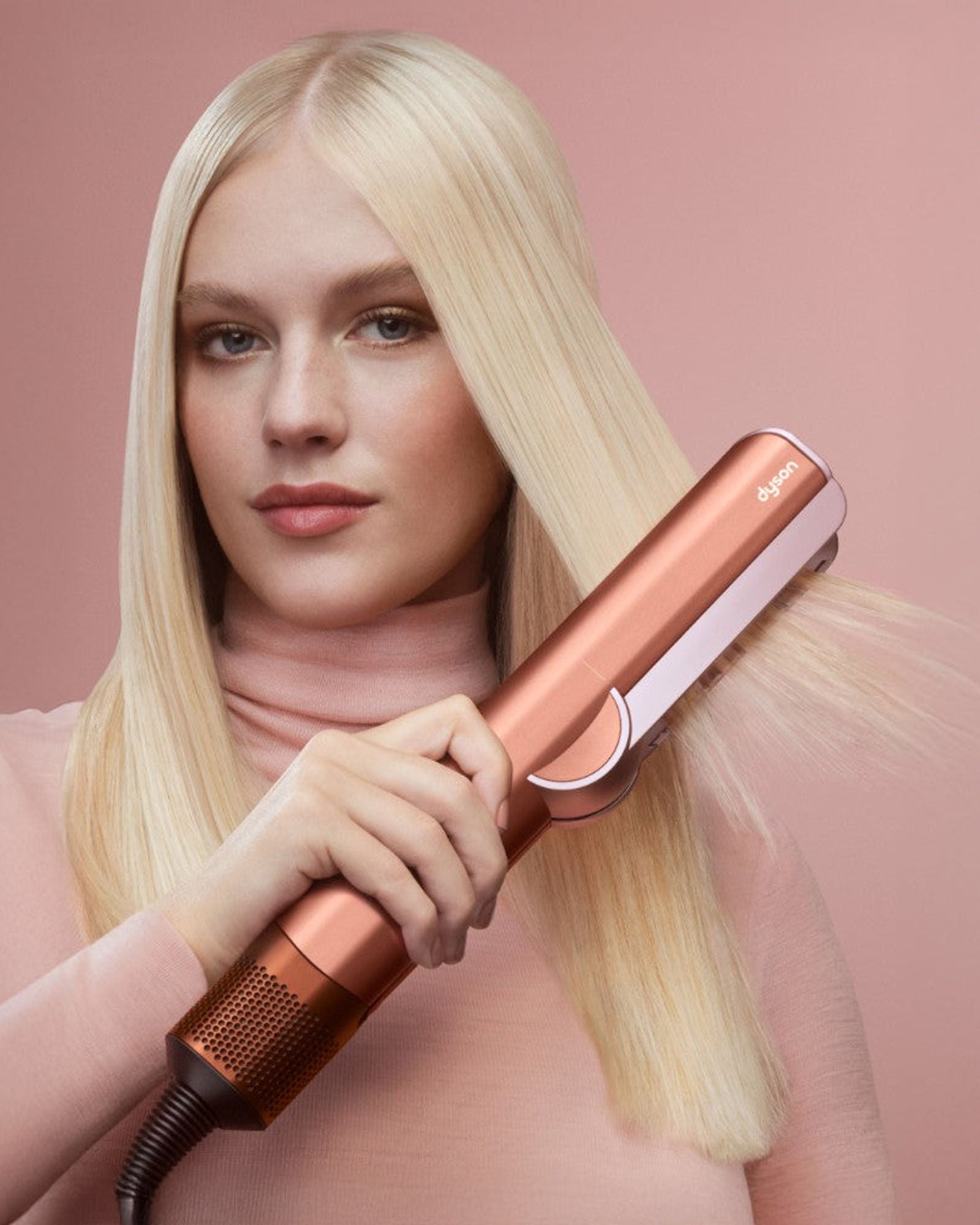 مكواة ومجفف الشعر دايسون إيرستريت أمبر سيلك الإصدار الخاص