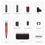 جهاز تصفيف وتجفيف الشعر متعدد الاستخدامات من دايسون إير راب، لون برونزي فراولة/وردي فاتح