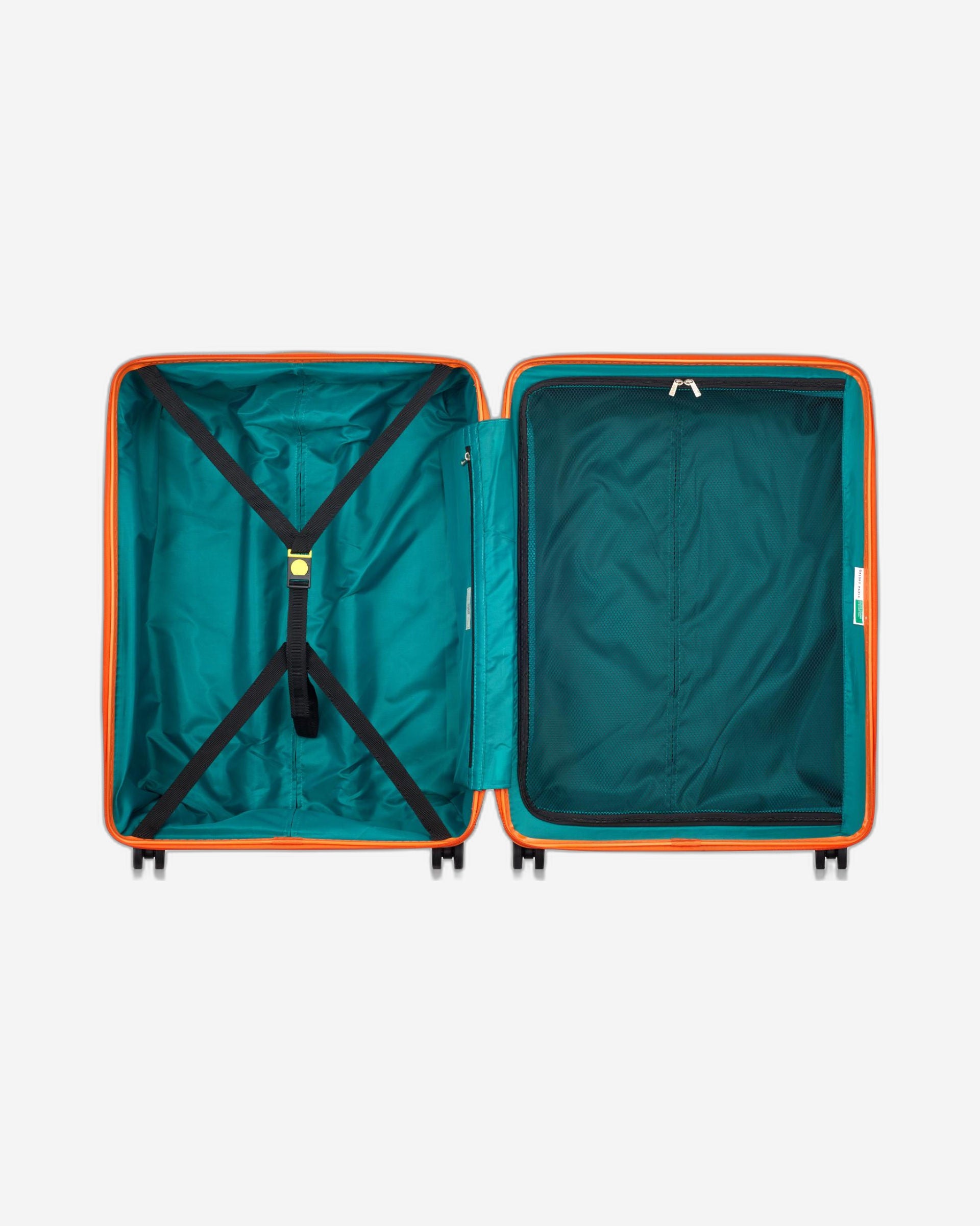 عربة أمتعة UCOB Fabrica 4 ذات العجلات المزدوجة والغطاء الصلب غير القابل للتمدد