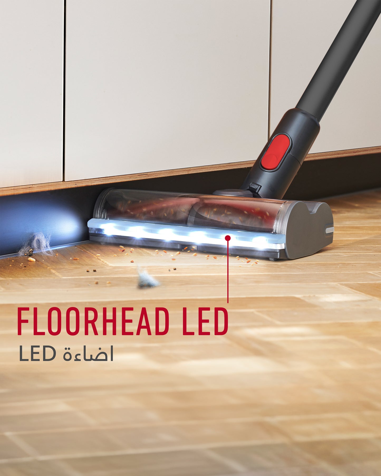 مكنسة كهربائية لاسلكية هوفر هوم برو بلس CLSV-HPMA، تصل إلى أي مكان باستخدام عمود FlexiClean، وقت تشغيل 45 دقيقة لتنظيف المنزل بالكامل