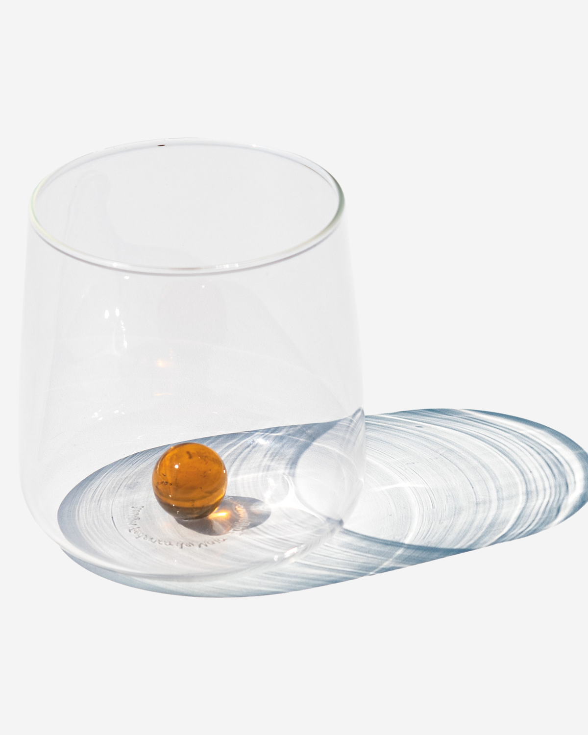 Zafferano Bilia Tumbler Transparent Ball White Set 6