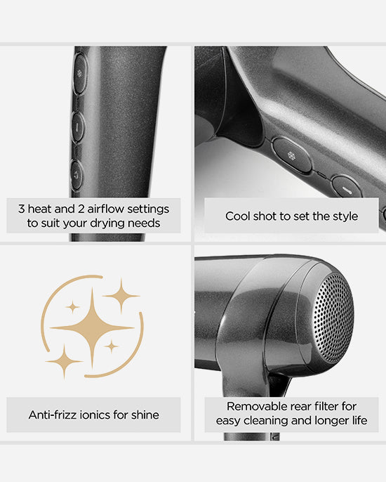 BaByliss Titanium Shine Hair Dryer with Diffuser