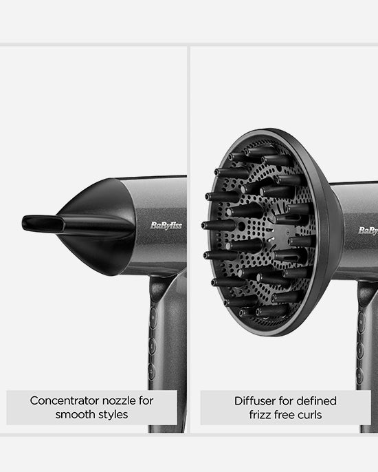 BaByliss Titanium Shine Hair Dryer with Diffuser