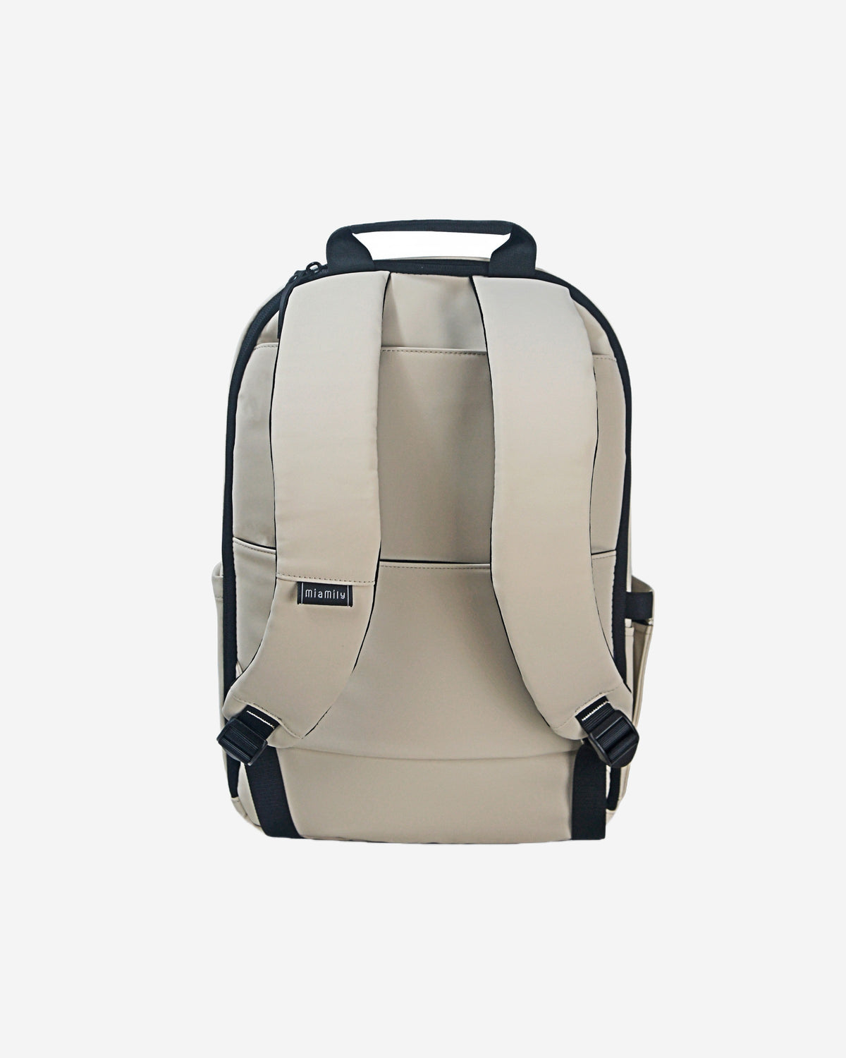 MiaMily Expanding 17" Laptop Backpack  - Beige