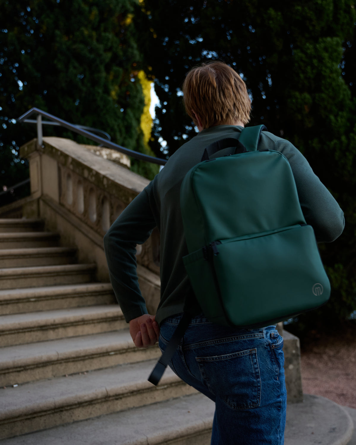 MiaMily Expanding 17" Laptop Backpack  - Forest Green