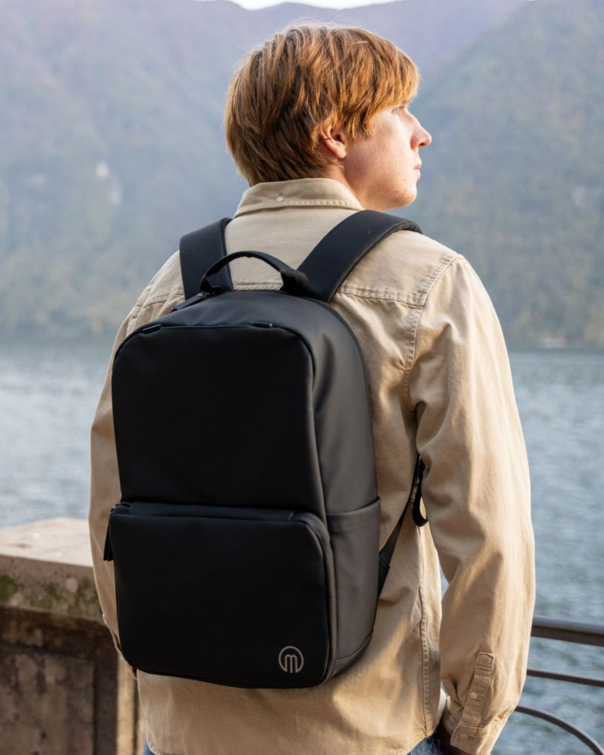 MiaMily Expanding 17" Laptop Backpack  - Midnight Black