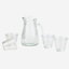 Cuisine Art Ribbed Glass 1.2 L Water Jug & Tumbler Set