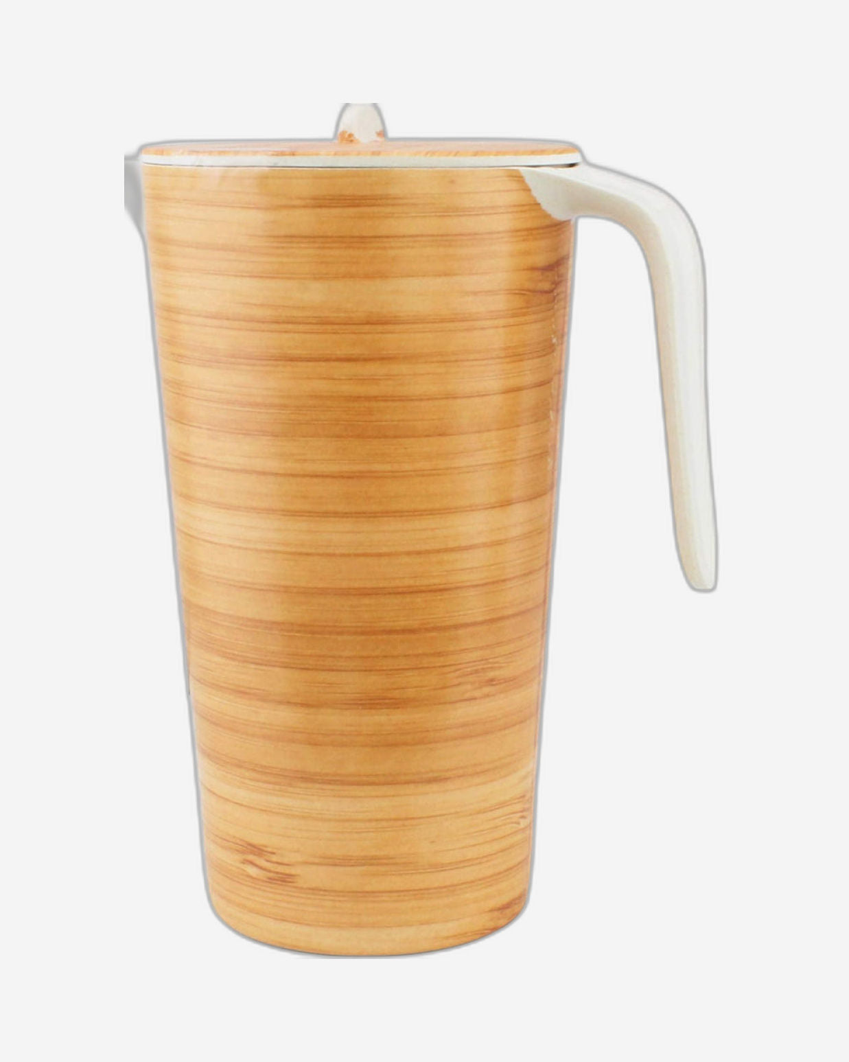 إبريق من ألياف الخيزران من كويزين آرت - تصميم خشبي | صديق للبيئة ومتين | ٢١ سم | خفيف الوزن وأنيق