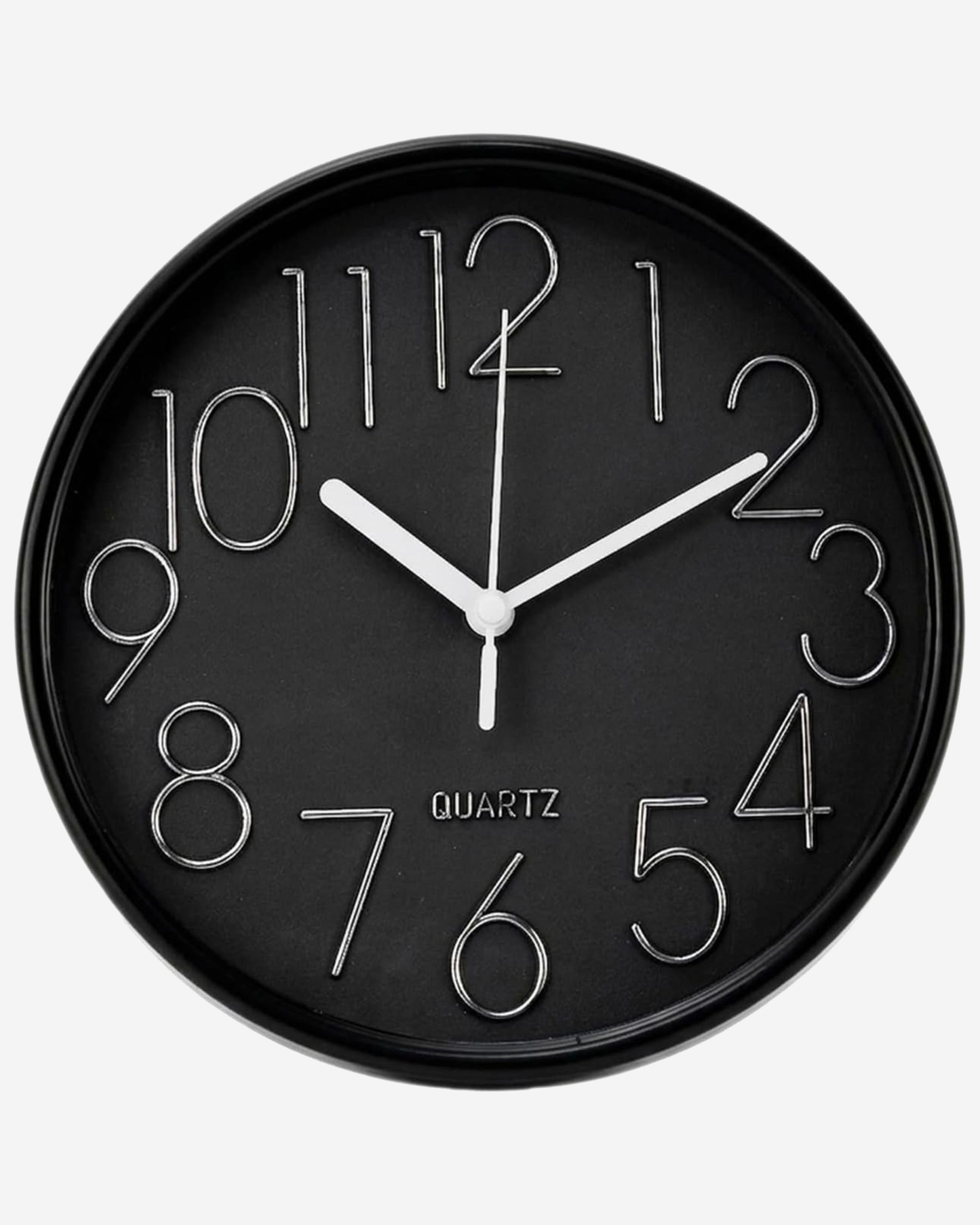 Cuisine Art Round Wall Clock 20 cm Black