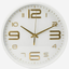 Cuisine Art Round Wall Clock 25 cm White