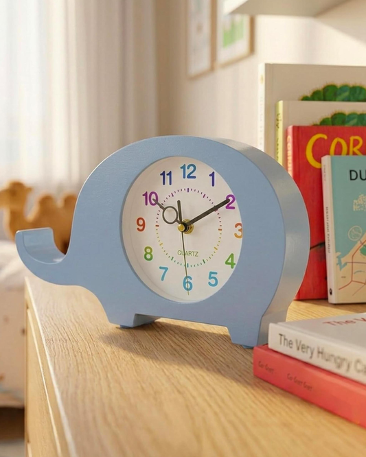 Cuisine Art Dinosaur Clock Blue