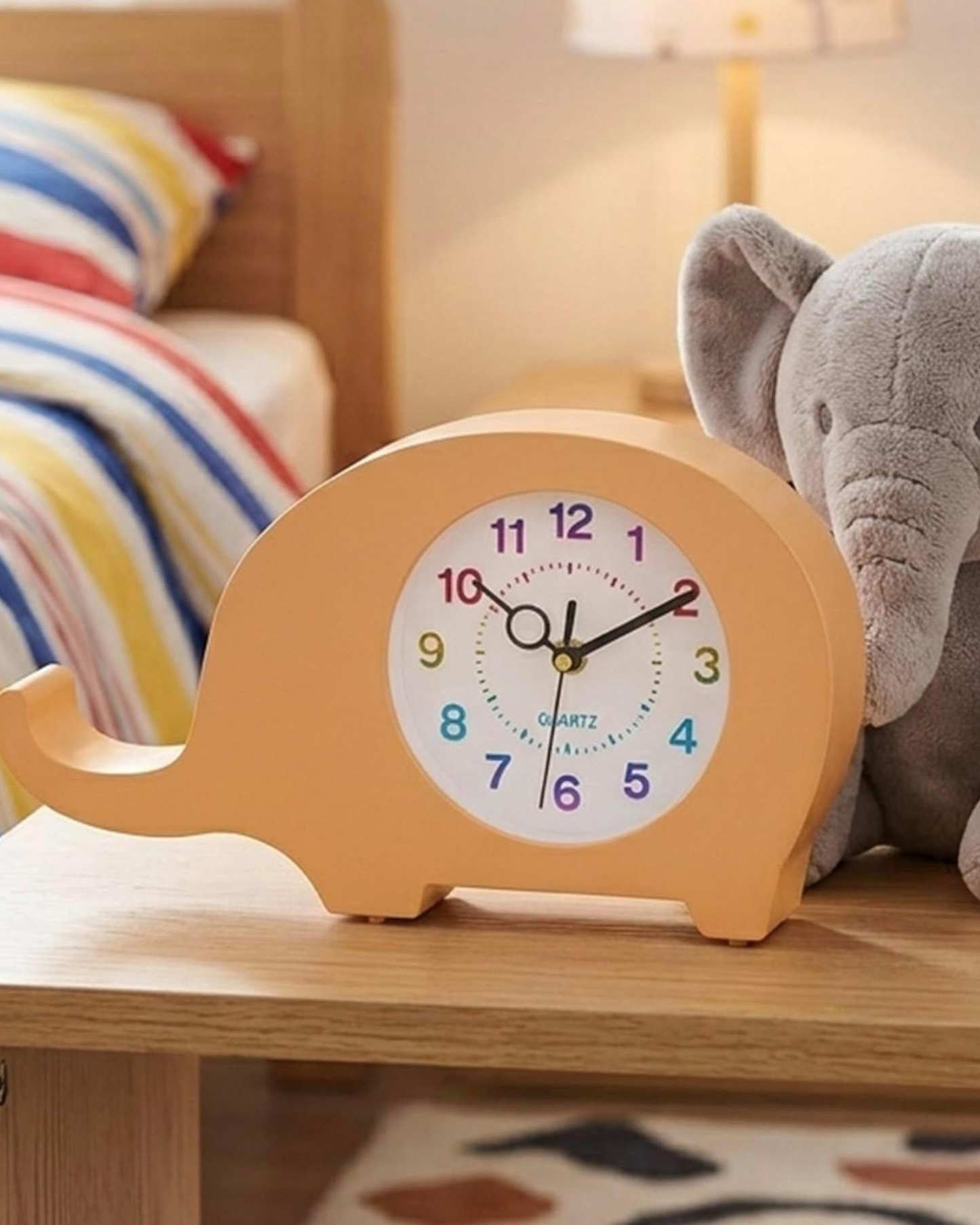 Cuisine Art Dinosaur Clock Orange