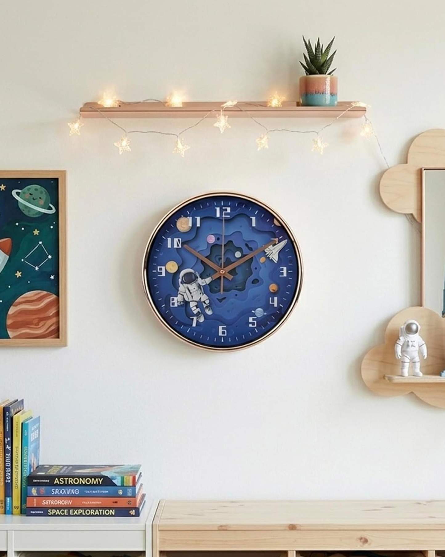 Cuisine Art Astronaut Clock 20 cm Round