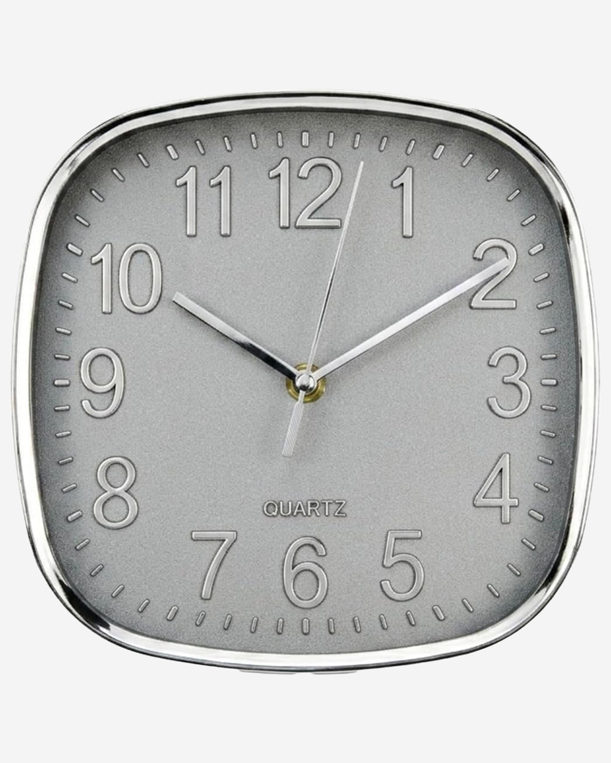 Cuisine Art Square Wall Clock 20 cm Grey