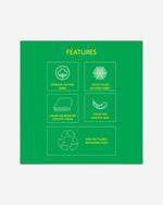 ملاءة سرير سفاري 210TC كينج من يونايتد كولورز أوف بينيتون مع غطائي وسادة باللون الأخضر الهادئ