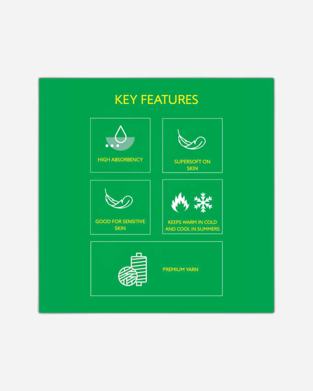 منشفة حمام سفاري صفراء من يونايتد كولورز أوف بينيتون، 450 جرام لكل متر مربع