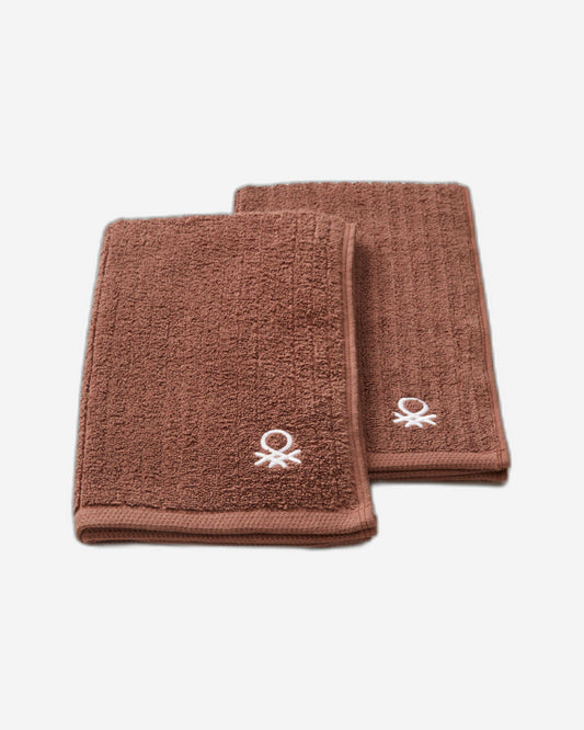 منشفة يد سفاري بنية من يونايتد كولورز أوف بينيتون (طقم من قطعتين) 450 جرام لكل متر مربع