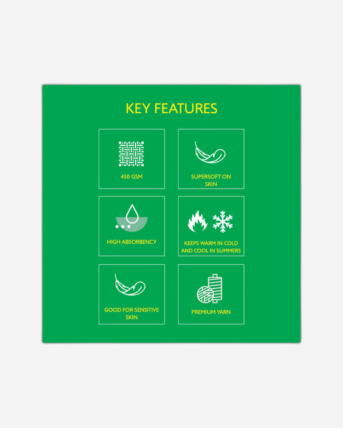 منشفة يد سفاري بيضاء من يونايتد كولورز أوف بينيتون (مجموعة من قطعتين) 450 جرام لكل متر مربع