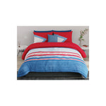 United Colors of Benetton Rainbow 210 TC Super King Bedsheet with 2 Pillow covers Red